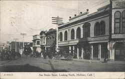 San Benito Street, looking north Hollister, CA Postcard Postcard Postcard