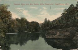 Russian River and Big Rocks, Villa Chantecler Postcard