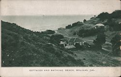 Cottages and Bathing Beach Bolinas, CA Postcard Postcard Postcard