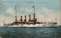 U.S. Battleship "Vermont" Postcard