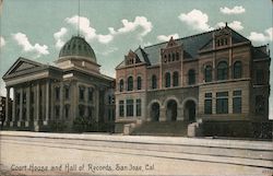 Court House and Hall of Records Postcard