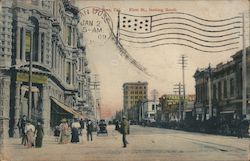 First St. looking south Postcard