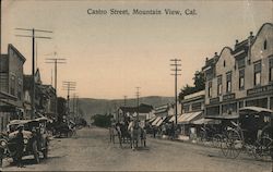 Castro Street Mountain View, CA Postcard Postcard Postcard