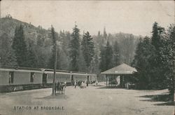 Train Station Brookdale, CA Postcard Postcard Postcard