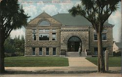 Carnegie Library Santa Cruz, CA Postcard Postcard Postcard