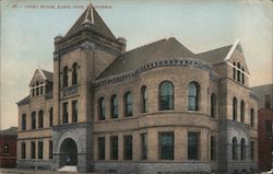 Court House Santa Cruz, CA Postcard Postcard Postcard