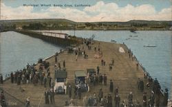 Municipal Wharf Santa Cruz, CA Postcard Postcard Postcard