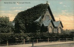 Episcopal Church Santa Cruz, CA Postcard Postcard Postcard