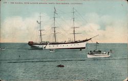 The Balboa, with launch Sinaloa, Santa Cruz Harbor Postcard