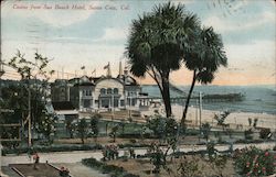 Casino From Sea Beach Hotel Postcard