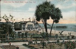 Casino From Sea Beach Hotel Postcard