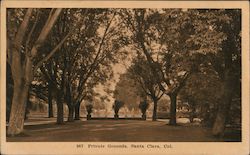 Private Grounds Postcard