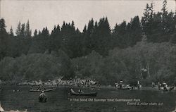 Rowing on the Russian River, Guernewood Park Postcard
