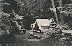 A Camp in Guernewood Park Guerneville, CA Postcard Postcard Postcard