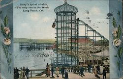 Bisby's Spiral Airship, The Only One in the World Postcard