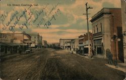 5th Street, Coalinga, Cal. Postcard