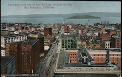 Panorama From Top of Call Building, Showing the Bay Postcard