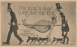 The King is Dead Long Live the King Wall Decoration in Coppa's 120 Spring Street Postcard