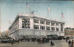 Pragers New Store corner Jones and Market Street Postcard