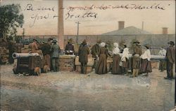 Dispensing Food at Fort Mason Postcard