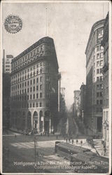 Montgomery & Pool Sts. after the fire Postcard