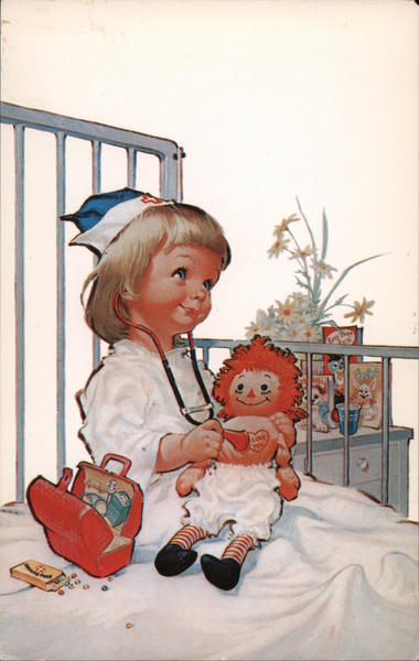 Little Nurse and Raggedy Ann - American Hospital Assn. Chicago Illinois