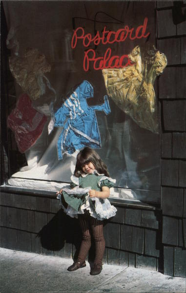 Passarelli for Postcard Palace - little girl in fancy dress San Francisco California