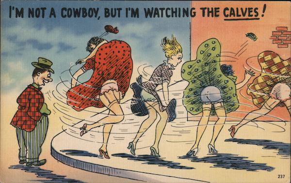 I'm not a cowboy, but i'm watching the calves! Comic, Funny