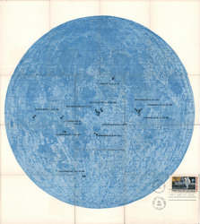 Set of 12: Complex Apollo 11 Moon Map Installment Set Space & Rockets Postcard Postcard Postcard