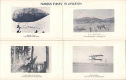 Famous Firsts in Aviation Postcard