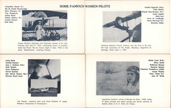 Some Famous Women Piolots Postcard