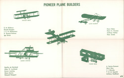 Pioneer Plane Builders Postcard