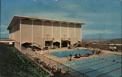 College of San Mateo - Gymnasium, Swimming & Diving Pool California Postcard Postcard Postcard
