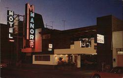 Manor Motel Postcard