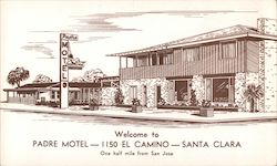 Padre Motel Santa Clara, CA Postcard Postcard Postcard