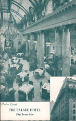 Palm Court, Palace Hotel Postcard