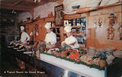 Rand's Round Up Chuck Wagon Dinner Postcard