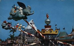 Flying Dumbo at Disneyland Anaheim, CA Postcard Postcard Postcard