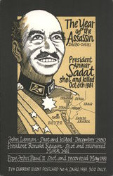 The Year of the Assassin Dec'80-Oct'81 Actors Postcard Postcard Postcard