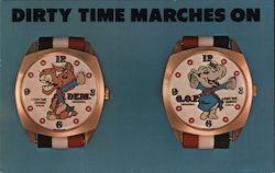 Dirty Time Company Watches - Dickey Nixon, Spiro Agnew, DEM, GOP Postcard