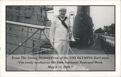 Rev. Earl C. Carver From the Living History Crew of the USS Olympia, 19th National Postcard Week. Postcard