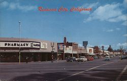 Broadway Avenue looking East from the Historic El Camino Real Postcard