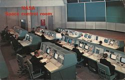 NASA Space Control Room Postcard