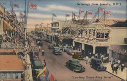 Looking Down King Street Postcard