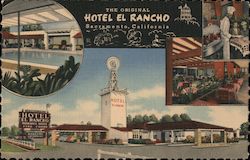 The Original Hotel El Rancho Sacramento, CA Postcard Postcard Postcard