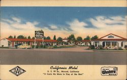 California Motel Postcard