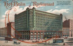 Hof-Brau Restaurant in the Pacific Building Postcard