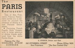 The Paris Restaurant Postcard
