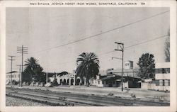 Joshua Hendy Iron Works Main Entrance Sunnyvale, CA Postcard Postcard Postcard