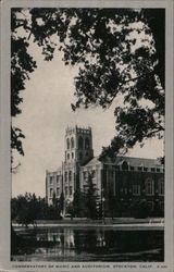 Conservatory of Music and Auditorium Stockton, CA Postcard Postcard Postcard